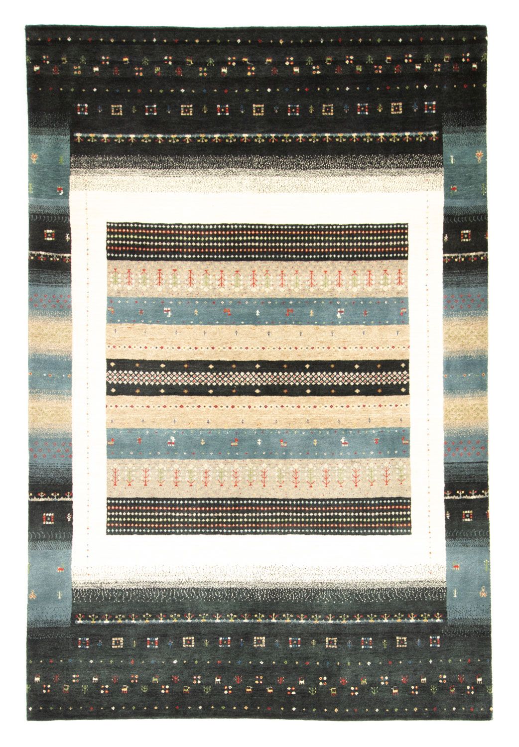 Gabbeh Teppich - Loribaft Indus 242 x 169 cm