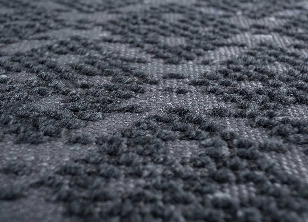 Viskose Teppich quadratisch - 75 x 75 cm - anthrazit