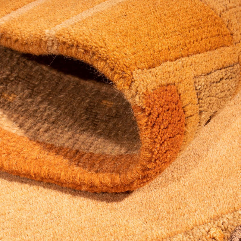 Nepal Teppich 140 x 70 cm - orange