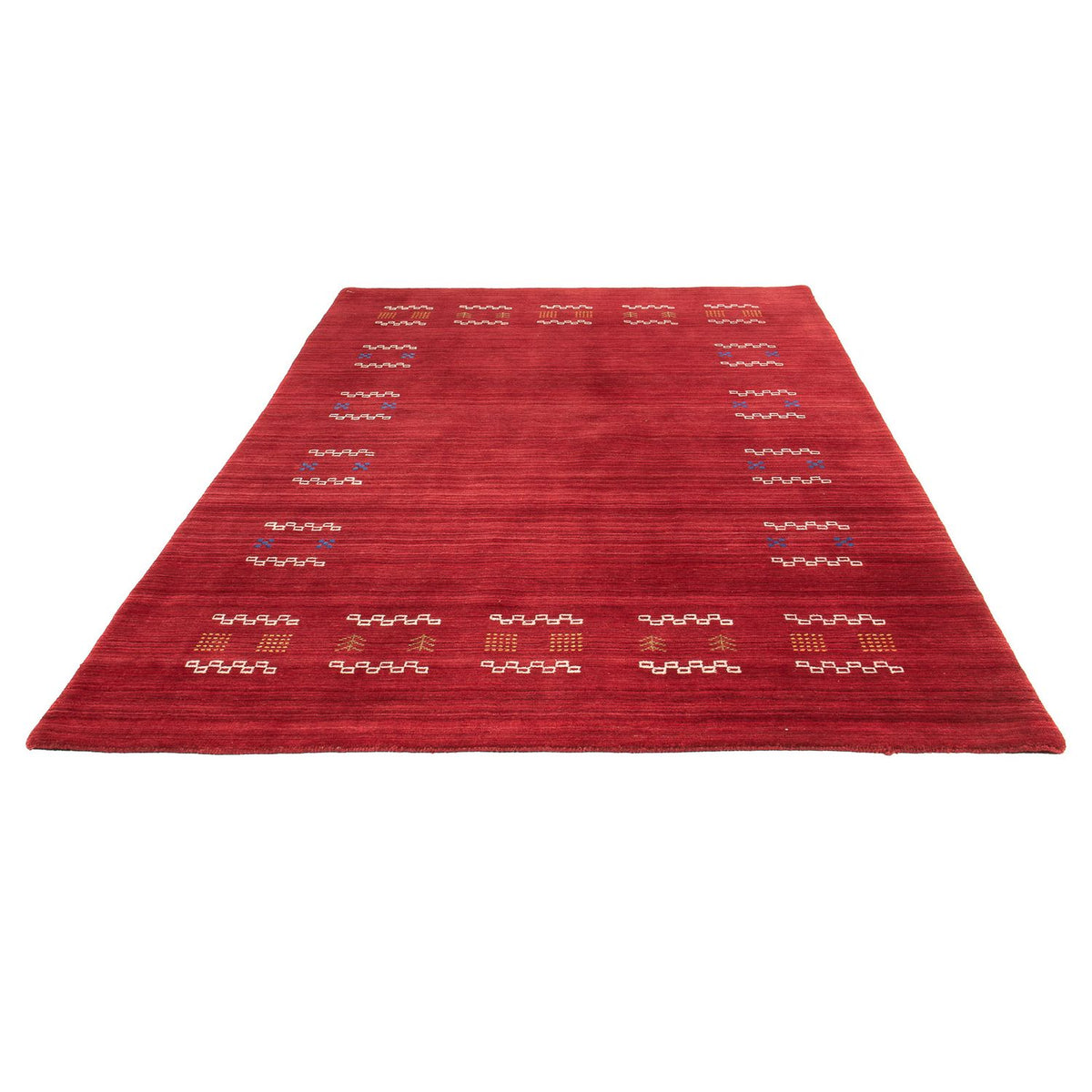 Gabbeh Teppich - Loribaft Softy 240 x 170 cm - dunkelrot