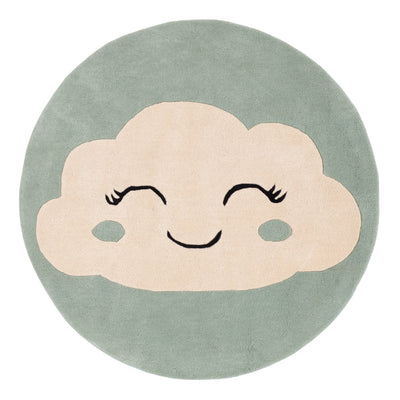 Kinderteppich Wolke rund