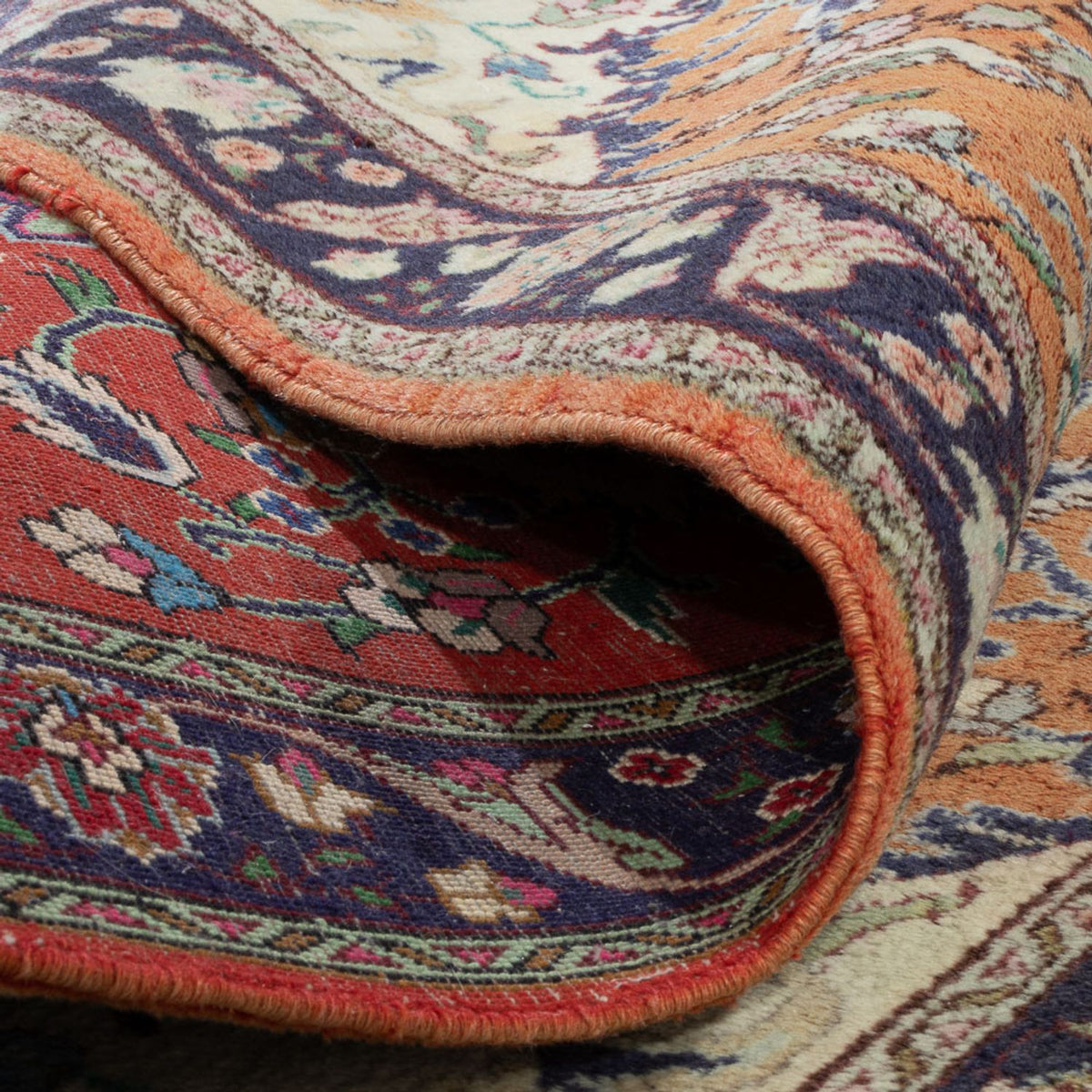 Perserteppich - Nomadic - 135 x 102 cm - terrakotta