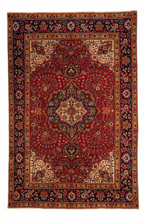 Perserteppich - Täbriz 314 x 203 cm - dunkelrot