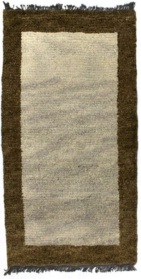 Nepal Teppich 140 x 70 cm - beige