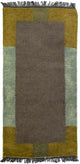 Nepal Teppich 140 x 70 cm - grau