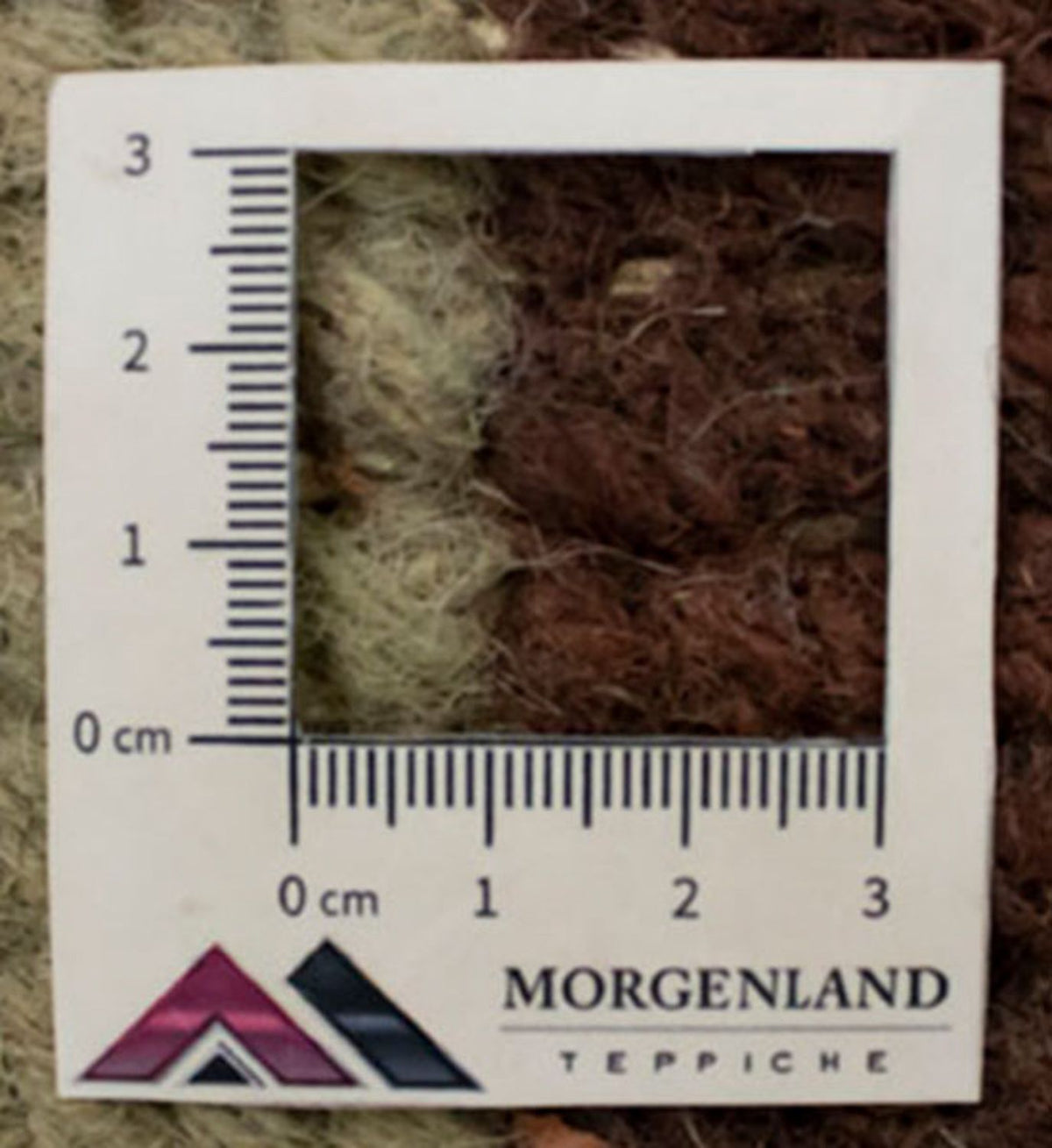 Nepal Teppich 140 x 70 cm - grün