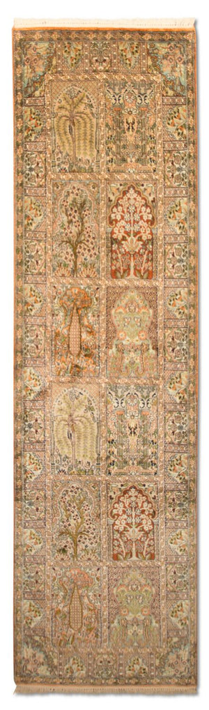 Seidenteppich - Kaschmir Seide 270 x 75 cm Teppich Läufer
