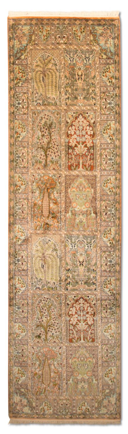 Seidenteppich - Kaschmir Seide 270 x 75 cm Teppich Läufer
