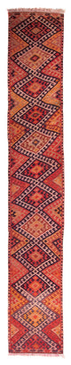 Kelim Teppich - Old 380 x 75 cm - mehrfarbig