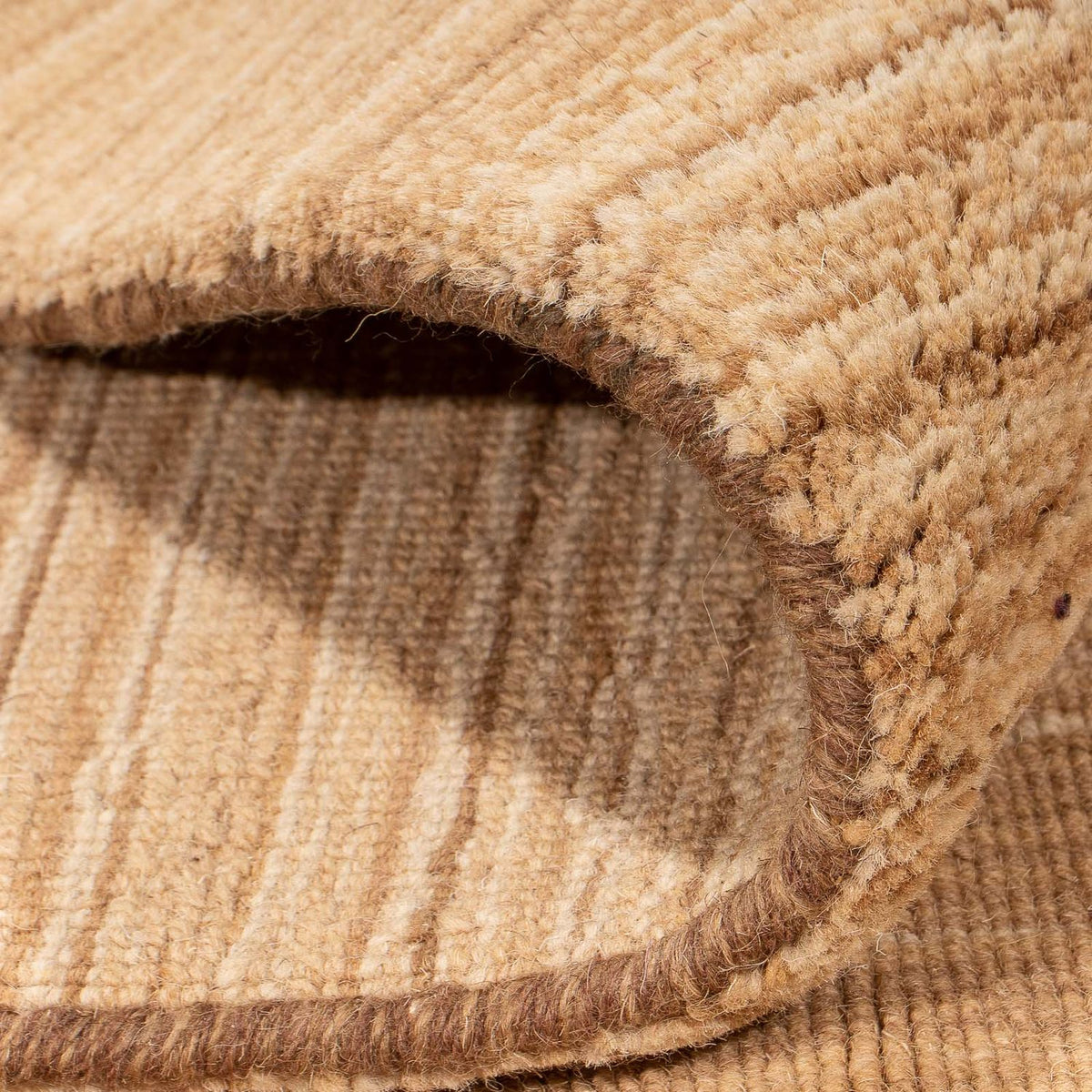 Gabbeh Teppich - Loribaft Softy 200 x 140 cm - hellbraun