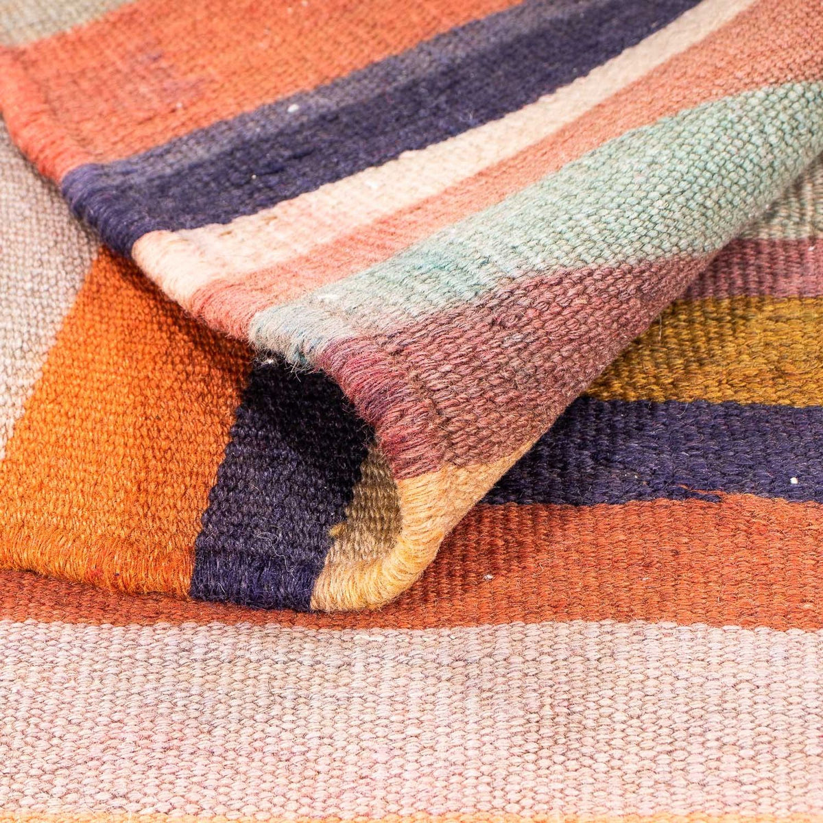 Kelim Teppich - Old 170 x 140 cm - mehrfarbig