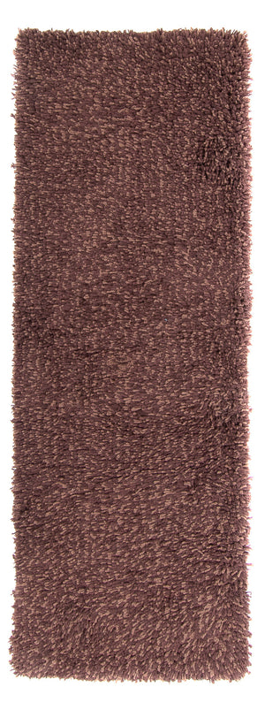 Läufer Hochflor - 201 x 69 cm - braun
