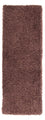 Läufer Hochflor - 201 x 69 cm - braun