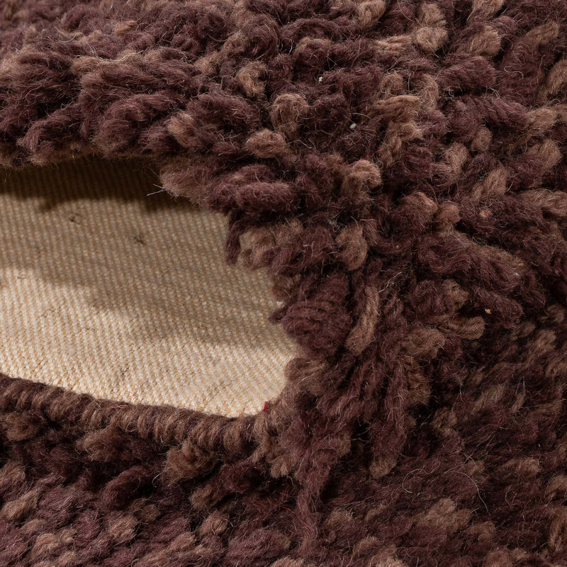 Läufer Hochflor - 201 x 69 cm - braun
