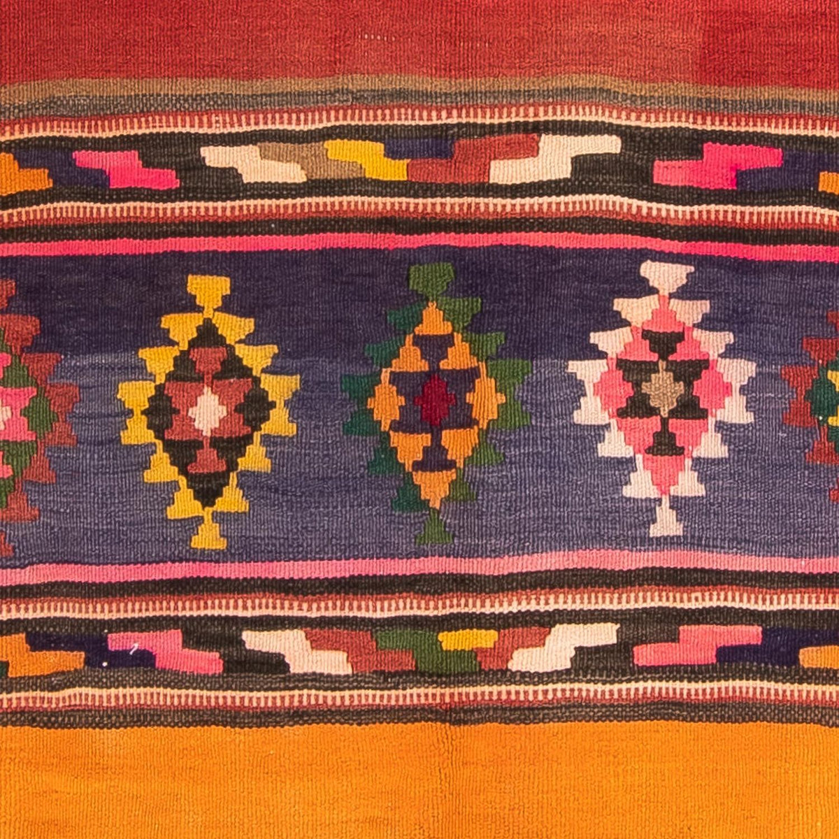 Kelim Teppich - Old 190 x 130 cm - mehrfarbig