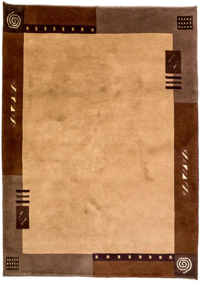 Nepal Teppich 148x191cm - Wollteppich