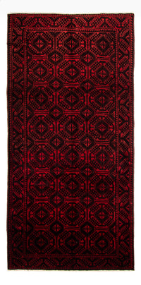 Perserteppich - Nomadic - 335 x 167 cm - rot