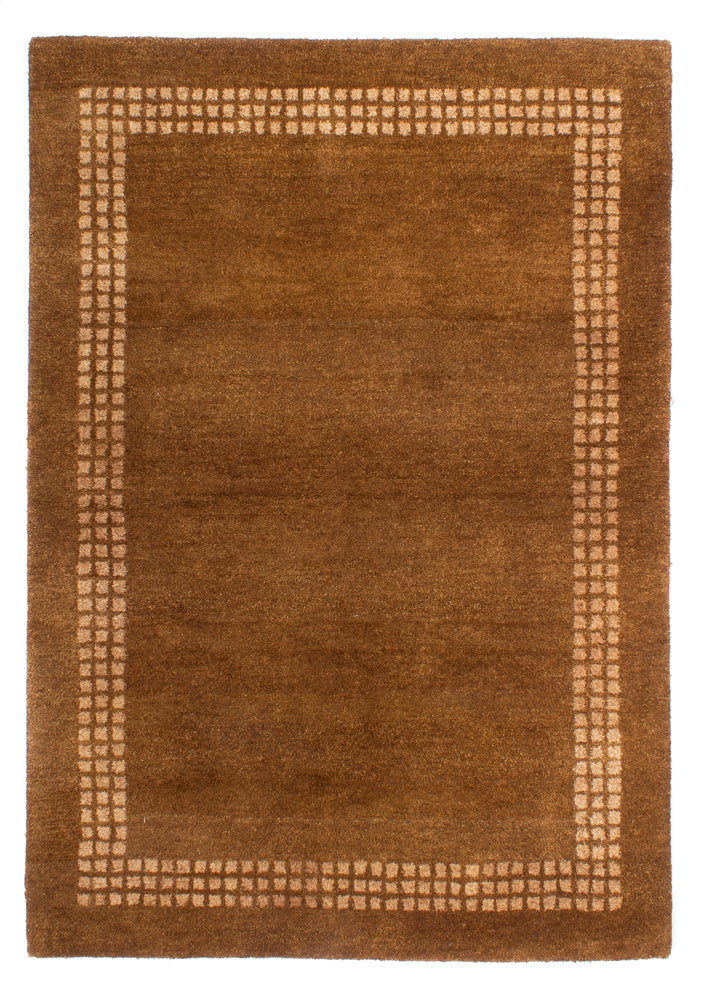 Wollteppich - 193 x 135 cm - braun