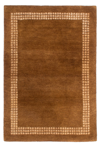 Wollteppich - 192 x 135 cm - braun