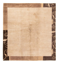 Nepal Teppich - Royal quadratisch  - 204 x 198 cm - beige