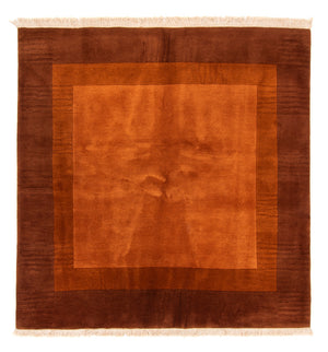 Nepal Teppich - Royal quadratisch  - 205 x 203 cm - braun