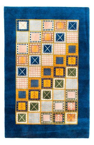 Gabbeh Teppich - Loribaft Perser - 161 x 110 cm - blau