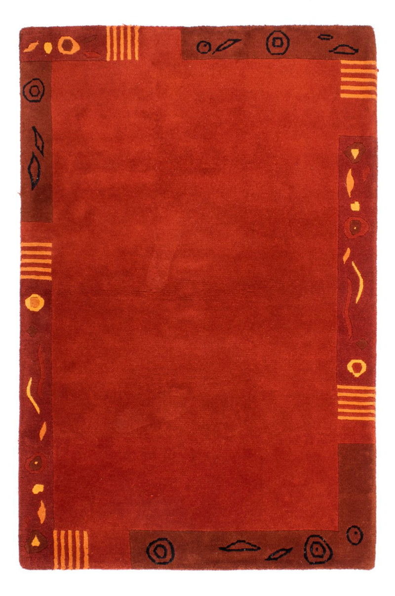 Nepal Teppich - 180 x 120 cm - rot