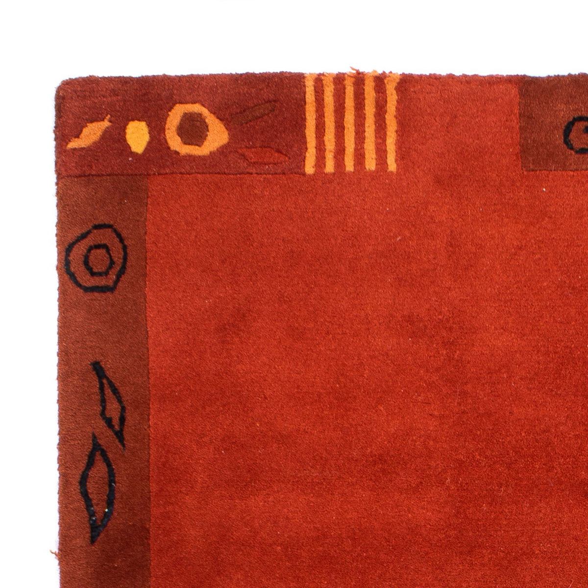 Nepal Teppich - 180 x 120 cm - rot