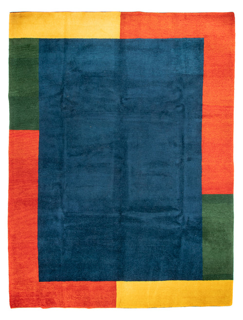 Gabbeh Teppich - Indus - 393 x 297 cm - blau