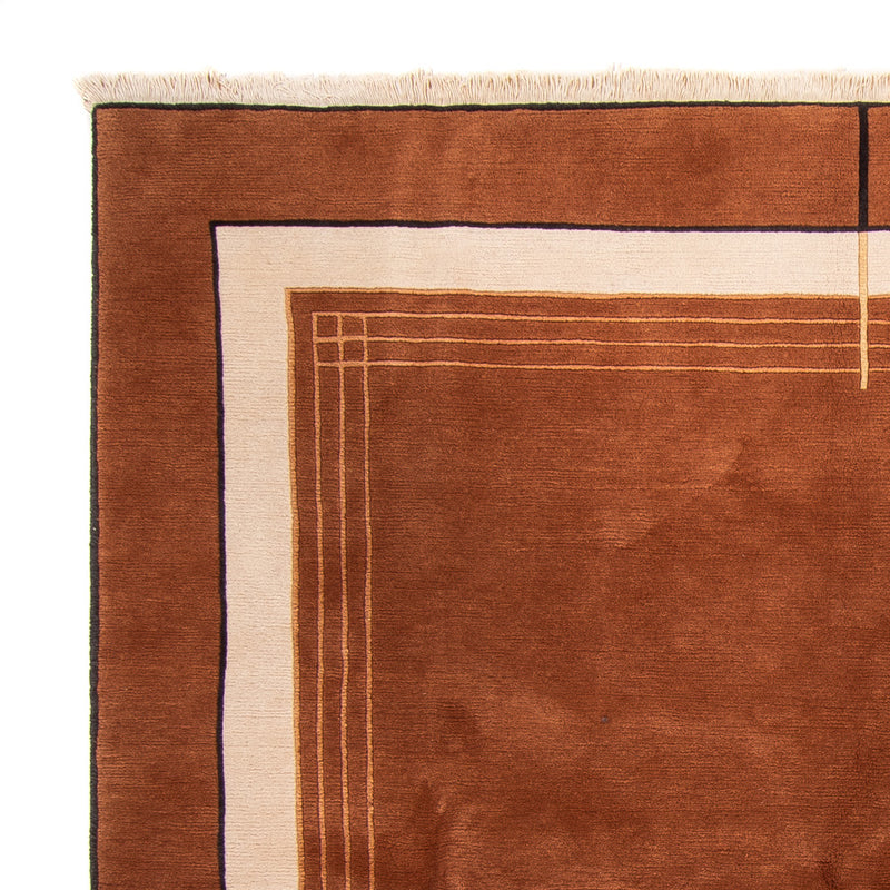 Nepal Teppich quadratisch  - 250 x 250 cm - braun
