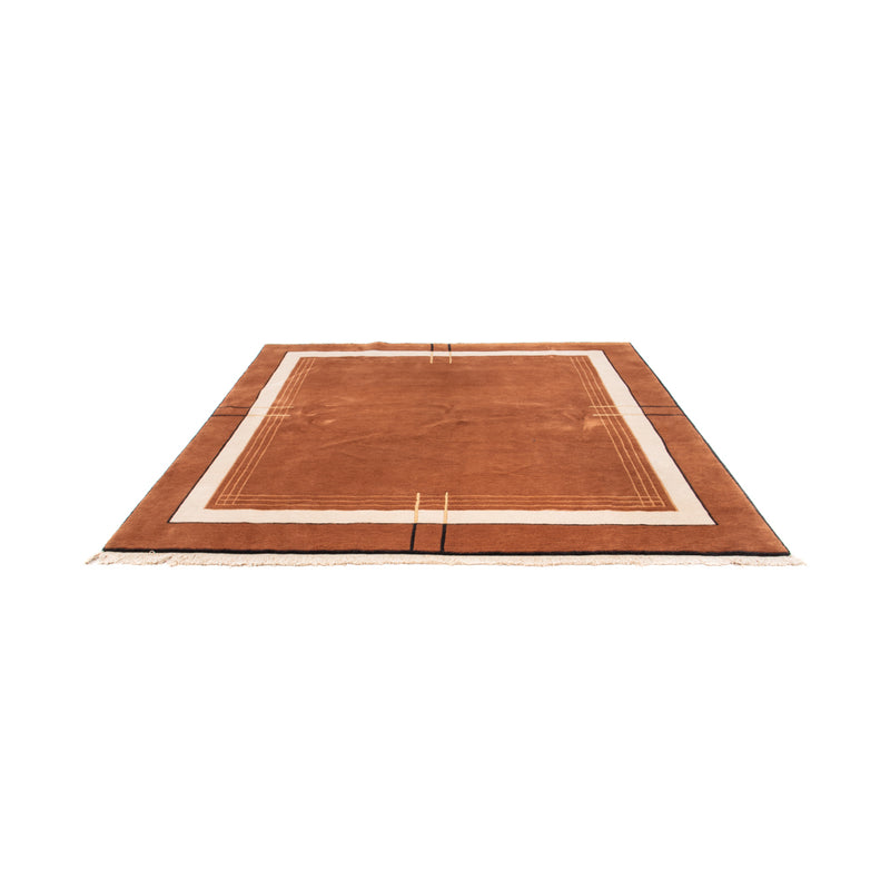 Nepal Teppich quadratisch  - 250 x 250 cm - braun
