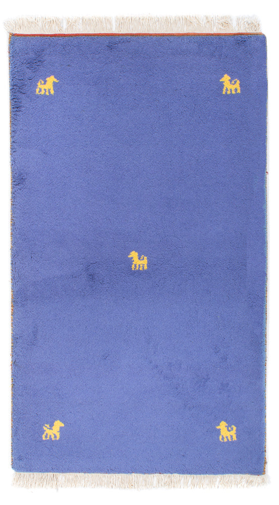 Gabbeh Teppich - Indus - 160 x 94 cm - blau