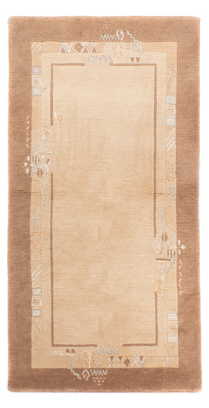 Nepal Teppich - Royal - 141 x 72 cm - beige