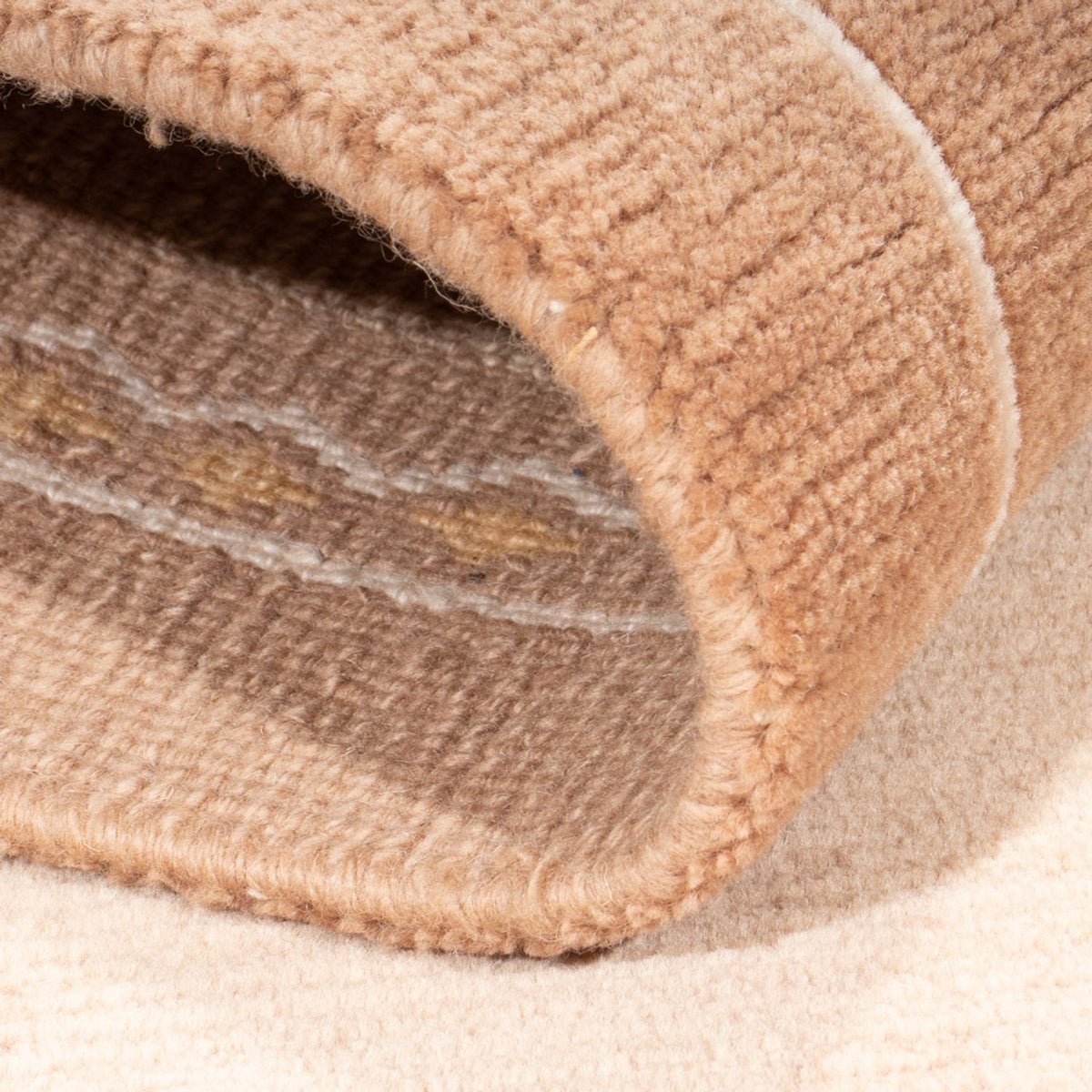 Nepal Teppich - Royal - 144 x 73 cm - hellbraun