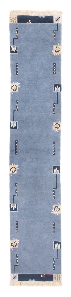 Läufer Nepal - 332 x 70 cm - blau