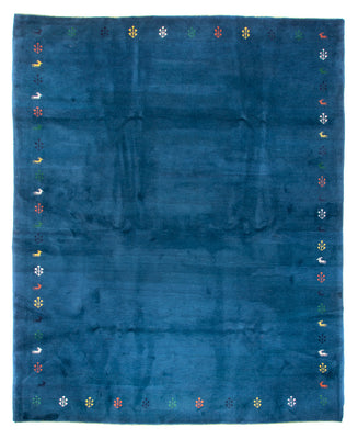 Gabbeh Teppich - Indus - 395 x 313 cm - blau