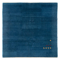 Gabbeh Teppich - Indus quadratisch  - 254 x 251 cm - blau