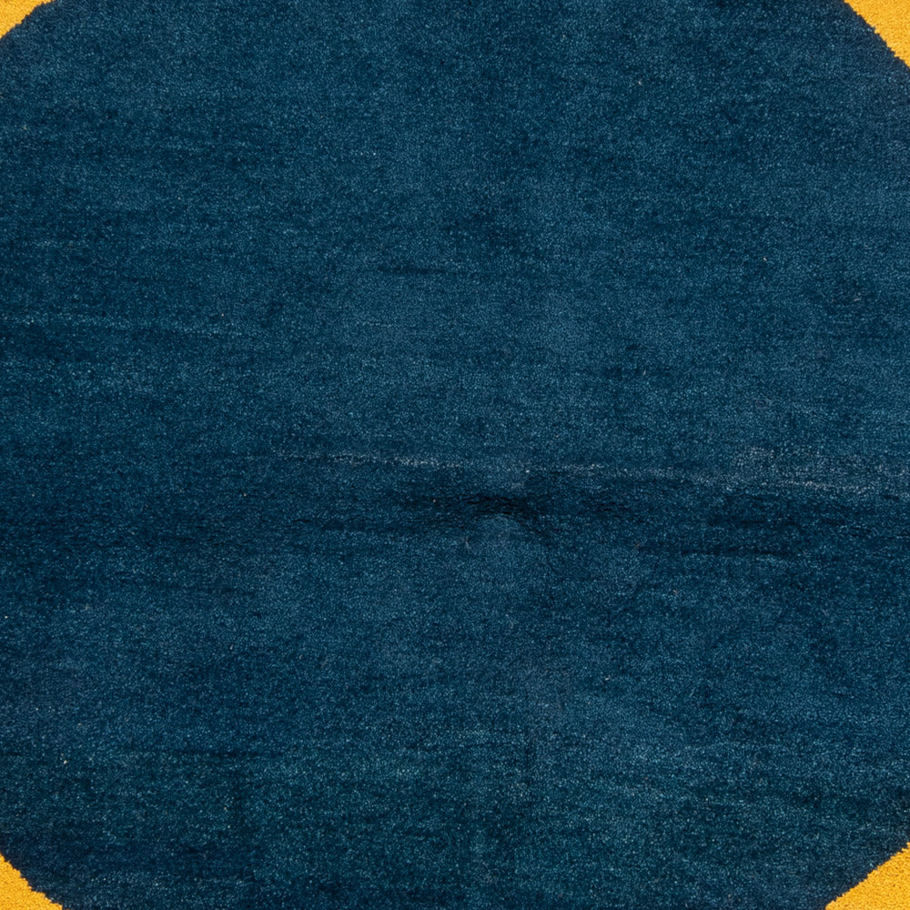 Gabbeh Teppich - Indus rund  - 195 x 195 cm - blau