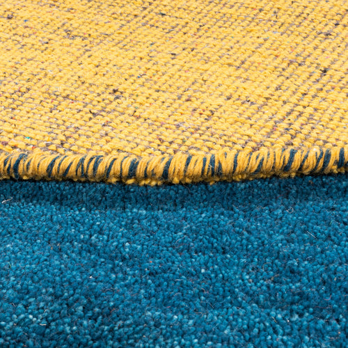 Gabbeh Teppich - Indus rund  - 195 x 195 cm - blau