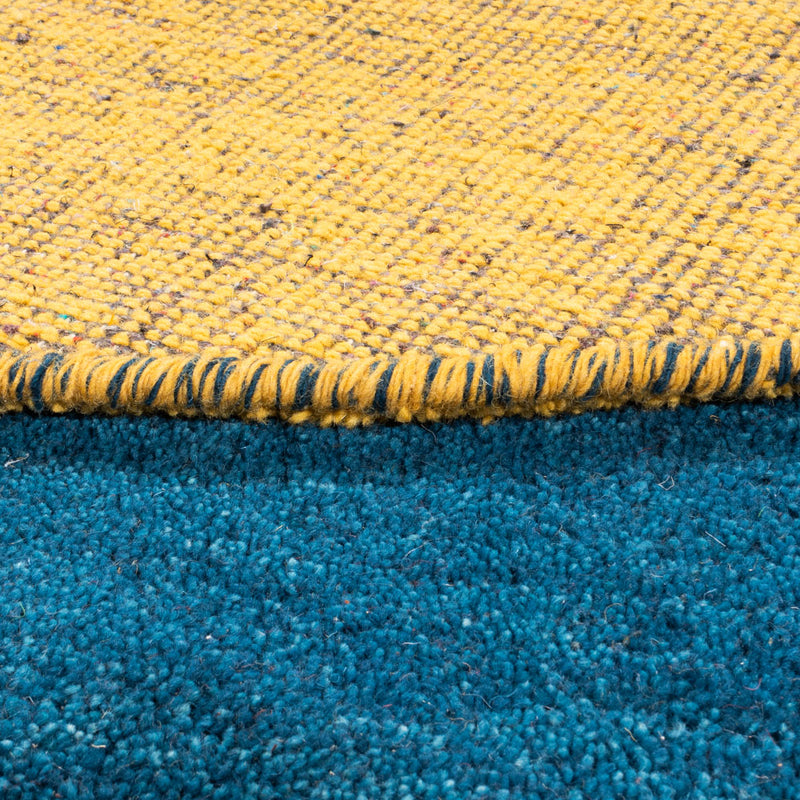 Gabbeh Teppich - Indus rund  - 195 x 195 cm - blau