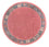 Nepal Teppich rund  - 197 x 197 cm - fuchsia
