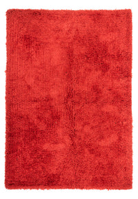 Hochflor Teppich - 240 x 170 cm - rot