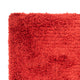 Hochflor Teppich - 200 x 140 cm - rot