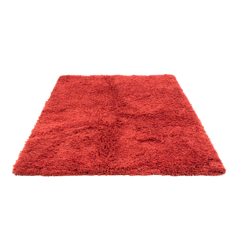 Hochflor Teppich - 200 x 140 cm - rot