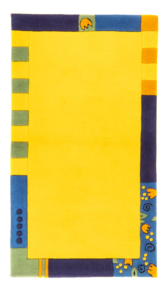 Moderner Teppich - 160 x 90 cm - gelb