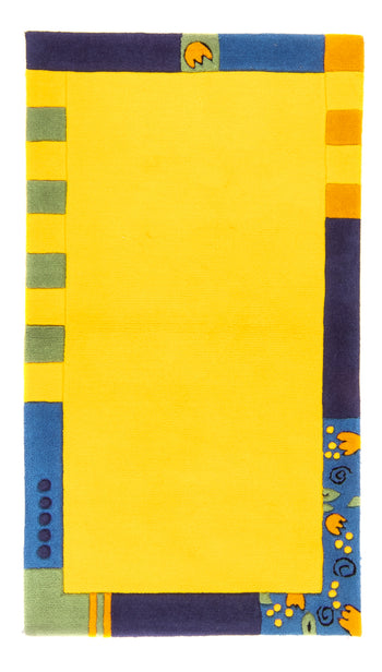 Moderner Teppich - 160 x 90 cm - gelb