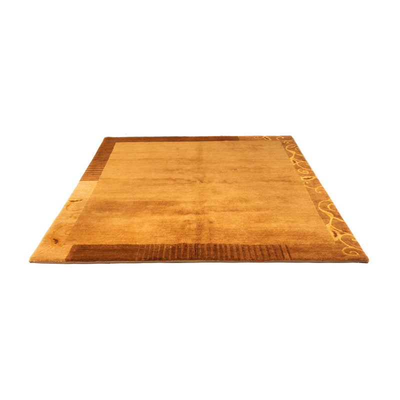 Nepal Teppich quadratisch  - 207 x 199 cm - rost