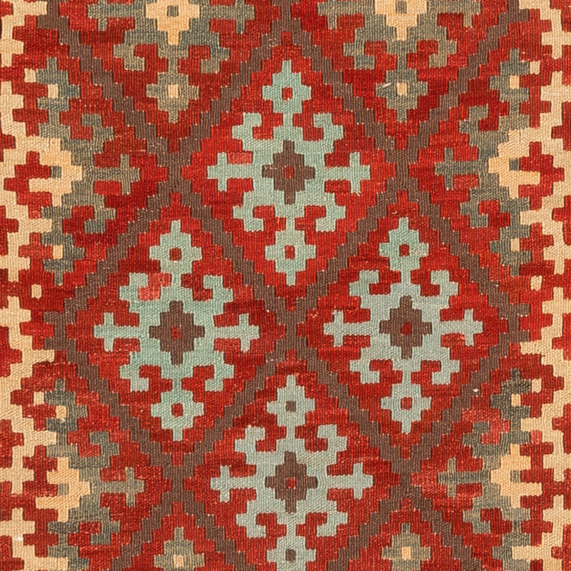 Läufer Kelim - Splash - 203 x 110 cm - rot