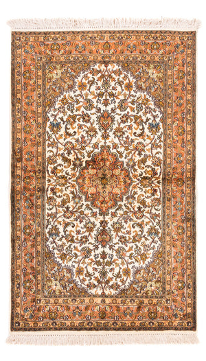 Seidenteppich - Kaschmir Seide - 149 x 95 cm - beige