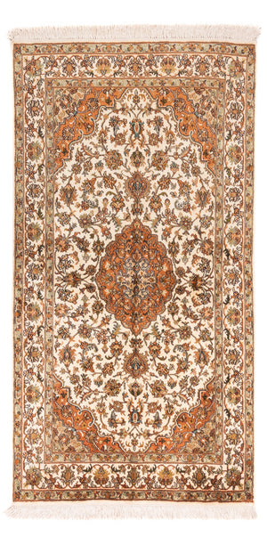 Seidenteppich - Kaschmir Seide - 168 x 95 cm - beige